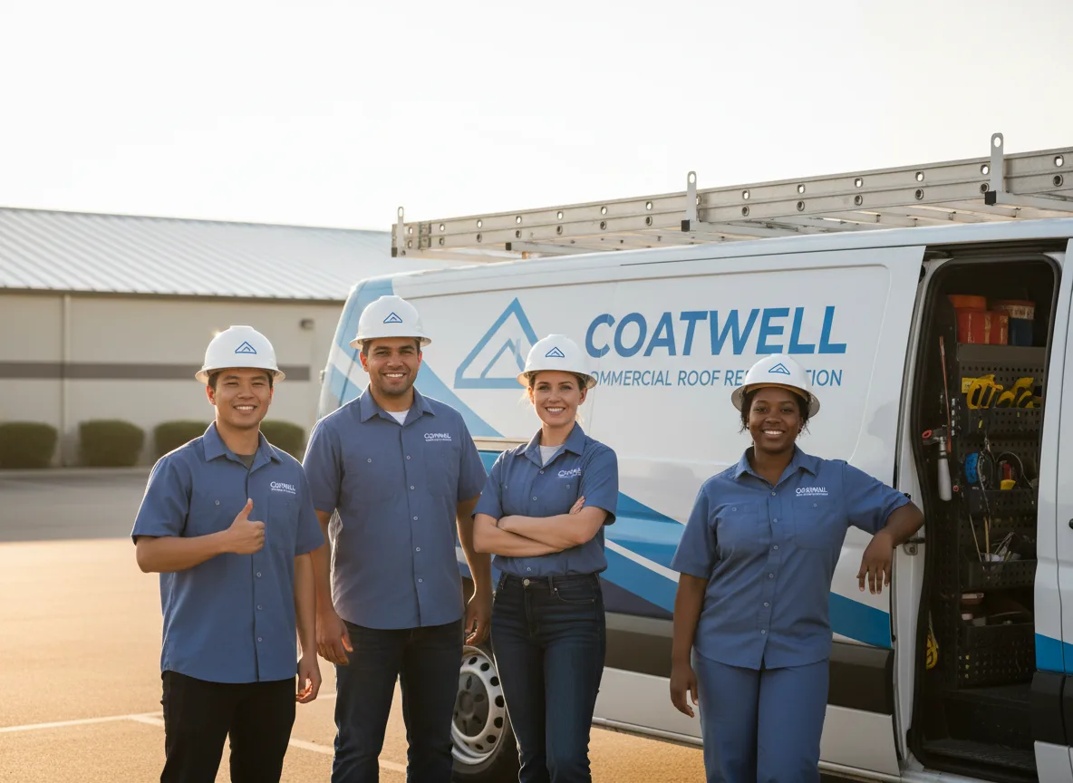Commercial roof coating company in Ernul, NC