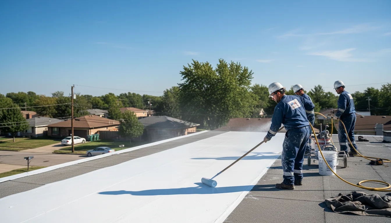 Commercial roof coating in Ernul, NC near me
